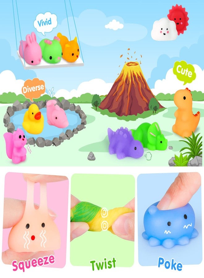 HINZER 130PCS Mochi Squishy Toys Party Favors Kids Kawaii Mini Squishies Animals Bulk Classroom Prizes Stress Relief Toy Christmas Stocking Stuffers Easter Egg Fillers Birthday Gifts Girls Boys Random - Image 4
